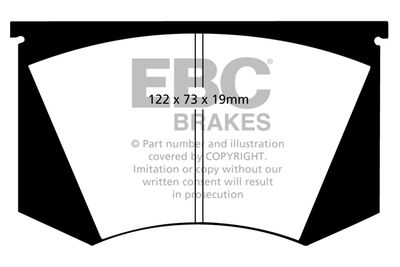 DP4223R EBC Brakes Комплект тормозных колодок, дисковый тормоз