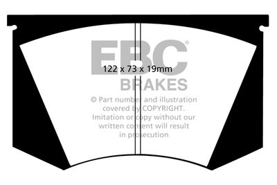 DP5223NDX EBC Brakes Комплект тормозных колодок, дисковый тормоз