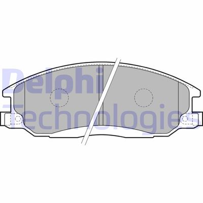 LP1743 DELPHI Комплект тормозных колодок, дисковый тормоз