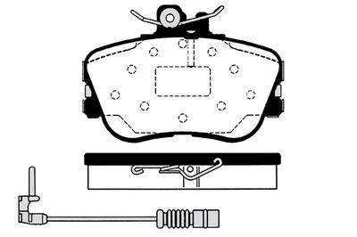 RA04821 RAICAM Комплект тормозных колодок, дисковый тормоз