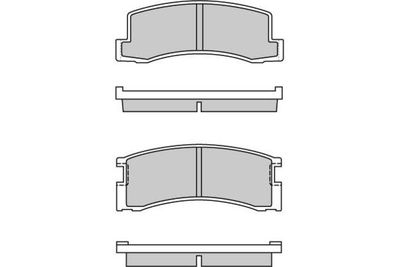 120309 E.T.F. Комплект тормозных колодок, дисковый тормоз