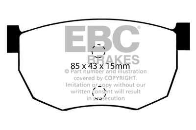 DP468 EBC Brakes Комплект тормозных колодок, дисковый тормоз