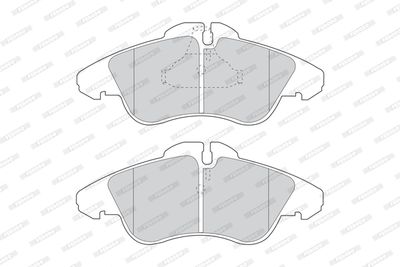 FDB1038 FERODO Комплект тормозных колодок, дисковый тормоз