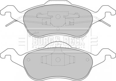 BBP1602 BORG & BECK Комплект тормозных колодок, дисковый тормоз