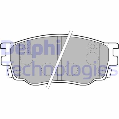 LP1916 DELPHI Комплект тормозных колодок, дисковый тормоз