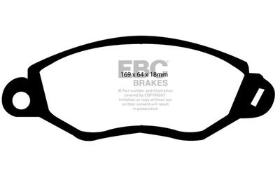 DP1367 EBC Brakes Комплект тормозных колодок, дисковый тормоз