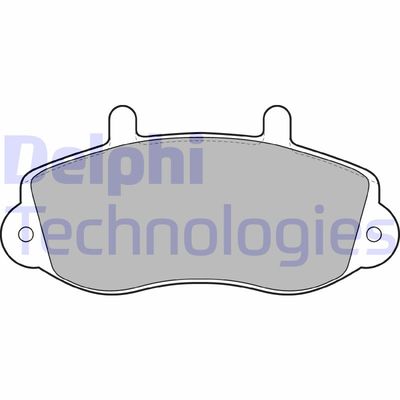 LP1406 DELPHI Комплект тормозных колодок, дисковый тормоз