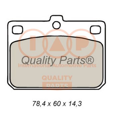 70407010 IAP QUALITY PARTS Комплект тормозных колодок, дисковый тормоз