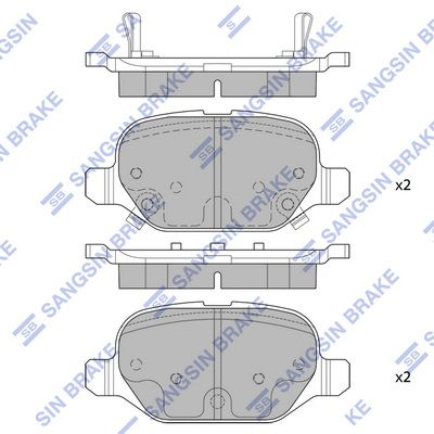 SP4151 Hi-Q Комплект тормозных колодок, дисковый тормоз