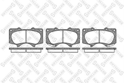 999000LSX STELLOX Комплект тормозных колодок, дисковый тормоз