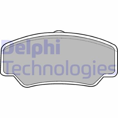 LP488 DELPHI Комплект тормозных колодок, дисковый тормоз