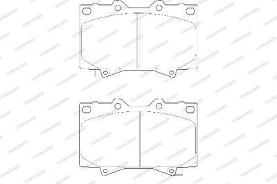 WBP23524A WAGNER Комплект тормозных колодок, дисковый тормоз
