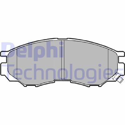 LP1010 DELPHI Комплект тормозных колодок, дисковый тормоз