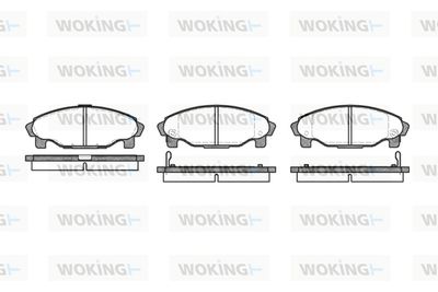 P401302 WOKING Комплект тормозных колодок, дисковый тормоз