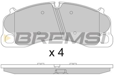 BP3810 BREMSI Комплект тормозных колодок, дисковый тормоз
