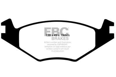 DP25172 EBC Brakes Комплект тормозных колодок, дисковый тормоз