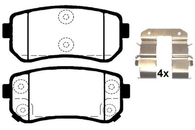 RA09792K1 RAICAM Комплект тормозных колодок, дисковый тормоз