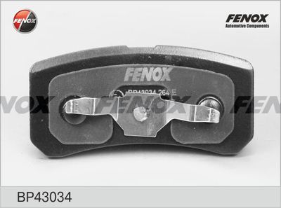 BP43034 FENOX Комплект тормозных колодок, дисковый тормоз