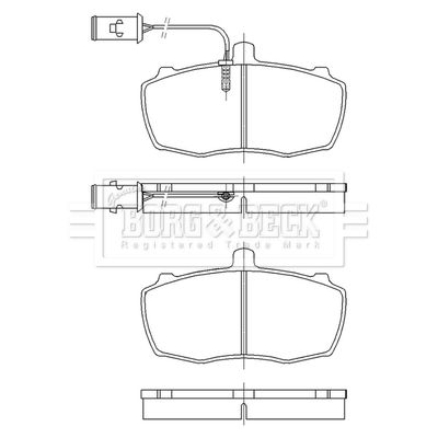 BBP2549 BORG & BECK Комплект тормозных колодок, дисковый тормоз