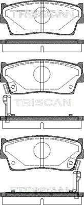 811069980 TRISCAN Комплект тормозных колодок, дисковый тормоз