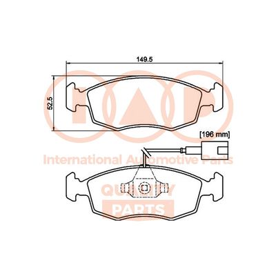 70408040 IAP QUALITY PARTS Комплект тормозных колодок, дисковый тормоз