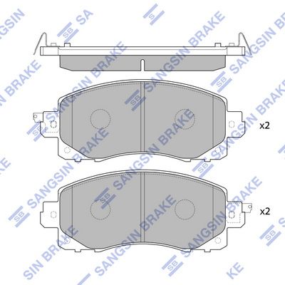 SP4221 Hi-Q Комплект тормозных колодок, дисковый тормоз