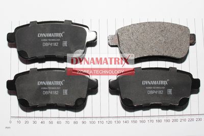 DBP4182 DYNAMATRIX Комплект тормозных колодок, дисковый тормоз