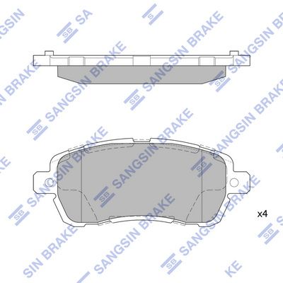 SP4138 Hi-Q Комплект тормозных колодок, дисковый тормоз