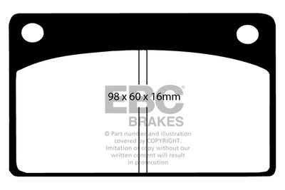 DP143 EBC Brakes Комплект тормозных колодок, дисковый тормоз