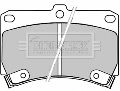 BBP1520 BORG & BECK Комплект тормозных колодок, дисковый тормоз