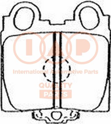 70417112P IAP QUALITY PARTS Комплект тормозных колодок, дисковый тормоз