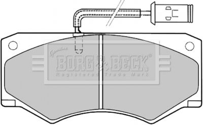 BBP1138 BORG & BECK Комплект тормозных колодок, дисковый тормоз
