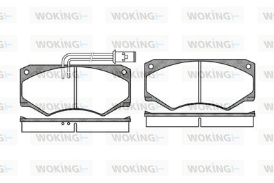 P147322 WOKING Комплект тормозных колодок, дисковый тормоз