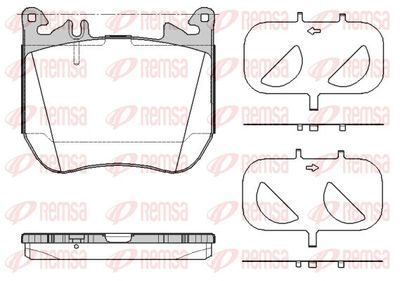 195100 REMSA Комплект тормозных колодок, дисковый тормоз