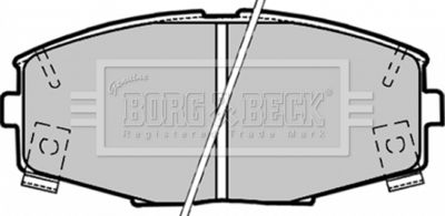 BBP1164 BORG & BECK Комплект тормозных колодок, дисковый тормоз
