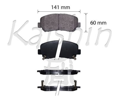 FK3155 KAISHIN Комплект тормозных колодок, дисковый тормоз