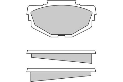 120040 E.T.F. Комплект тормозных колодок, дисковый тормоз