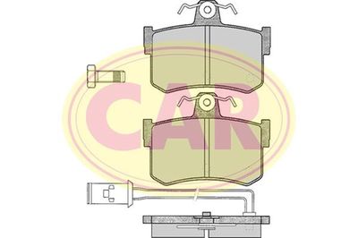 PNT143 CAR Комплект тормозных колодок, дисковый тормоз