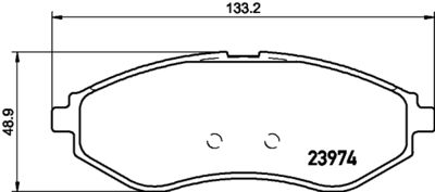 8DB355028121 HELLA Комплект тормозных колодок, дисковый тормоз