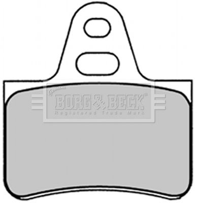 BBP1290 BORG & BECK Комплект тормозных колодок, дисковый тормоз