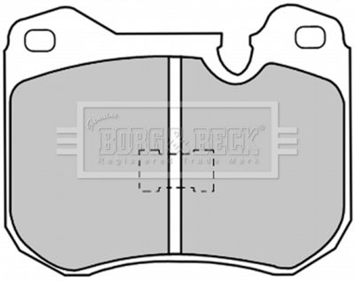BBP1030 BORG & BECK Комплект тормозных колодок, дисковый тормоз