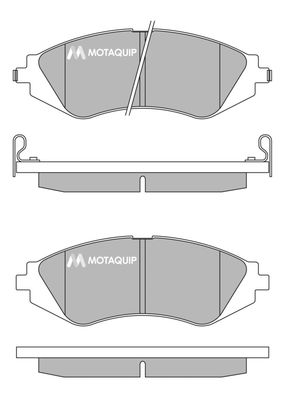 LVXL222 MOTAQUIP Комплект тормозных колодок, дисковый тормоз