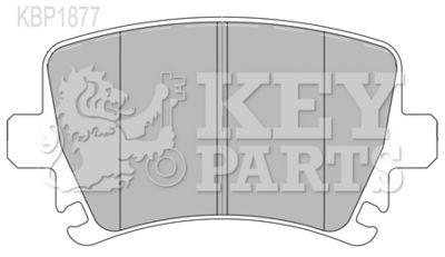 KBP1877 KEY PARTS Комплект тормозных колодок, дисковый тормоз