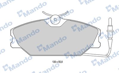 MBF016021 MANDO Комплект тормозных колодок, дисковый тормоз