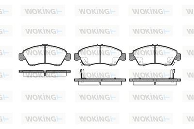 P519302 WOKING Комплект тормозных колодок, дисковый тормоз