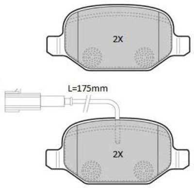 FBP1868 FREMAX Комплект тормозных колодок, дисковый тормоз