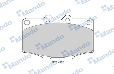 MBF015852 MANDO Комплект тормозных колодок, дисковый тормоз