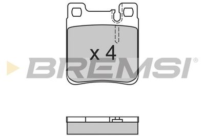 BP2653 BREMSI Комплект тормозных колодок, дисковый тормоз