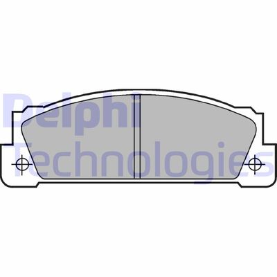 LP253 DELPHI Комплект тормозных колодок, дисковый тормоз