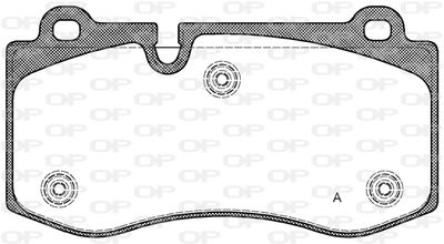 BPA120200 OPEN PARTS Комплект тормозных колодок, дисковый тормоз